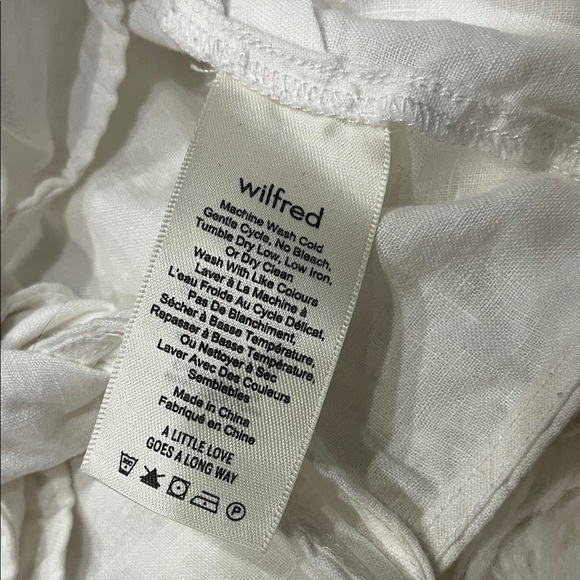 Women's White Tie-Front Top - Picture 4 of 5